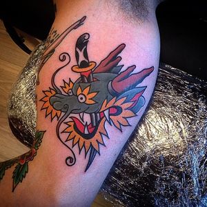 Dagger Dragon Tattoo by Hans joen Heggum