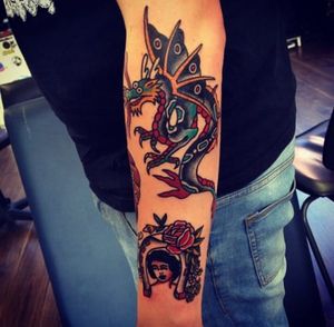 Winged Dragon Tattoo by Rich Hadley