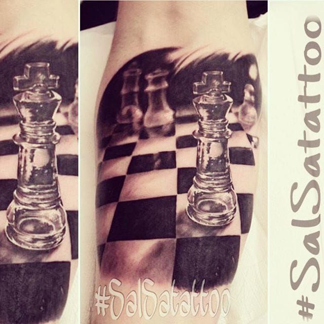 Brilliant Chess Tattoo by SalSaTattoo