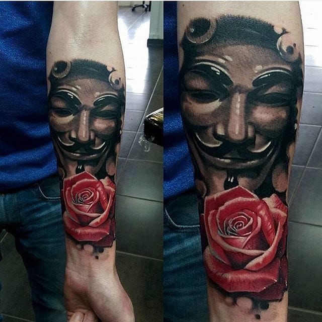 12 Revolutionary V For Vendetta Tattoos  Tattoodo