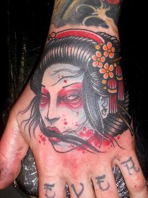 Dead Geisha Tattoo by Derek Noble