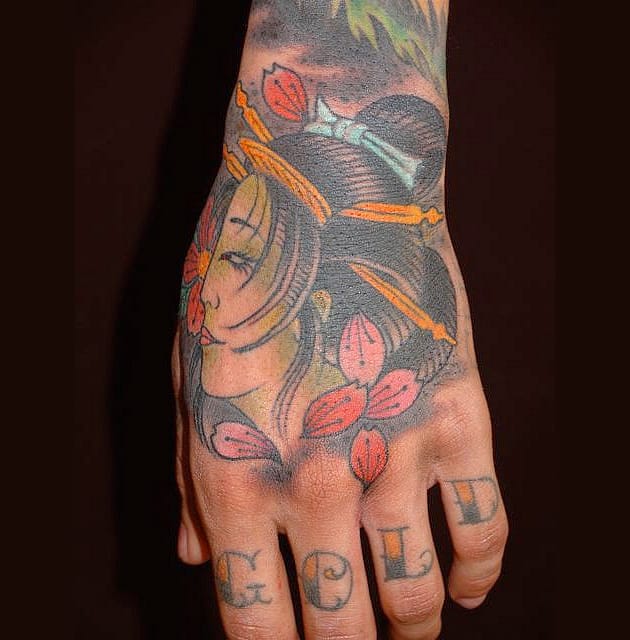 Cool Japaneseinspired sleeve and hand tattoos by guindero Which arm do  you like best left or right Dont worry there isnt a right  Instagram