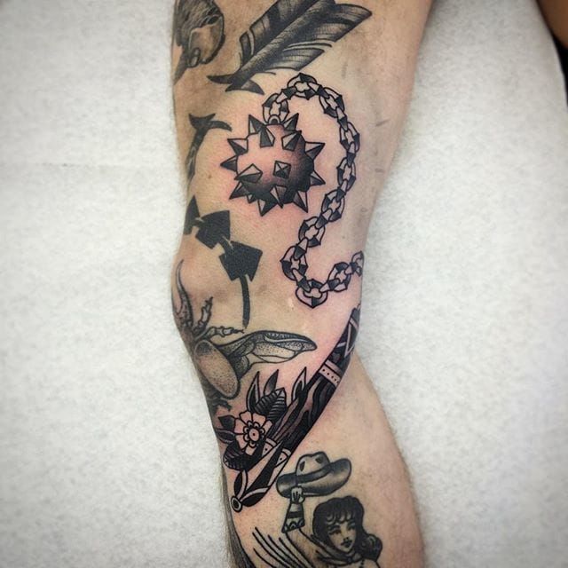 Ball and chain by Brandon Over  Tattoos