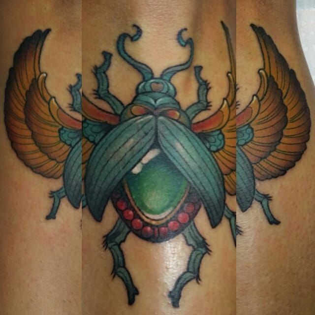 Scarab Tattoo by Andrew Ottenhof