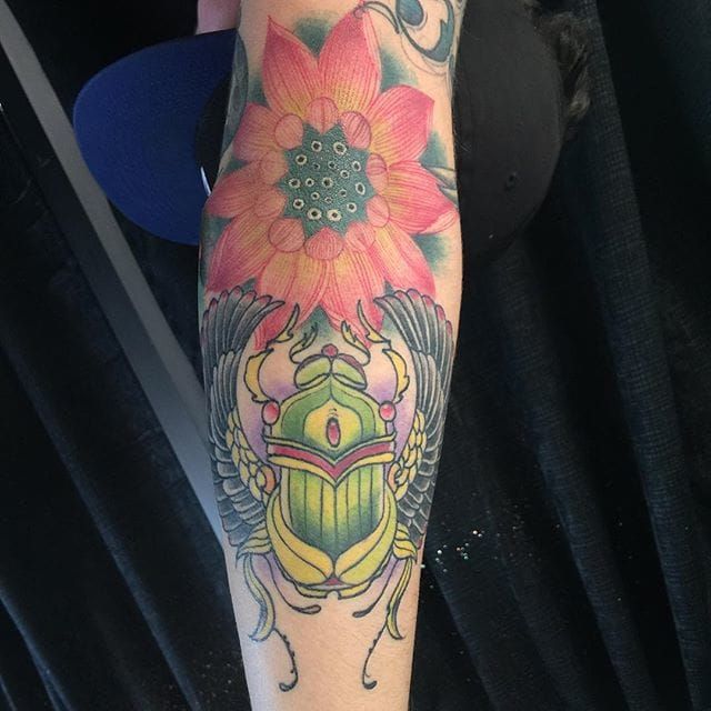 Scarab Tattoo by Eric Martinez
