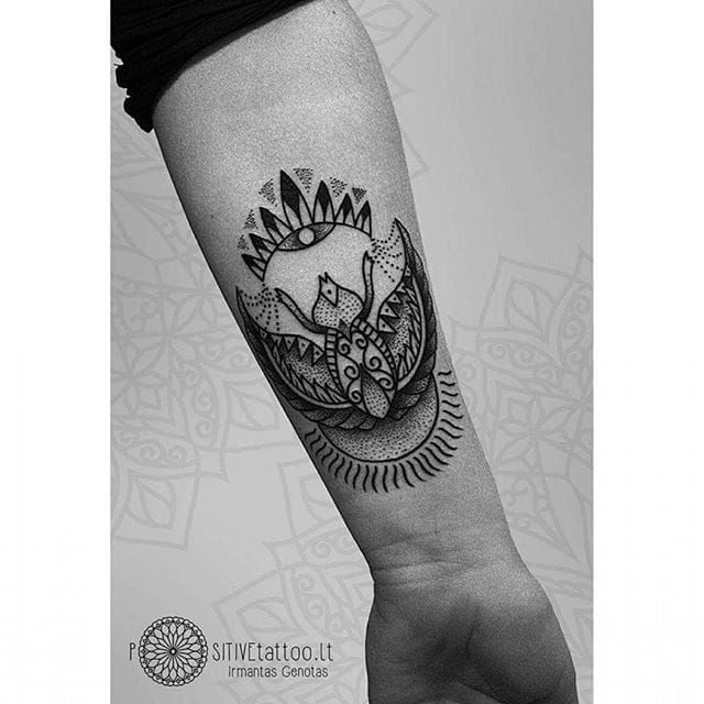 Dotwork Scarab Tattoo by Positive Tattoo