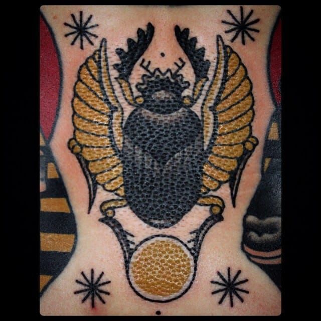 Scarab Tattoo by Sebastian Domaschke