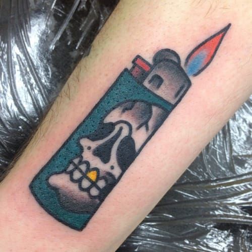 Small lighter by Sara Kori  Tattoogridnet