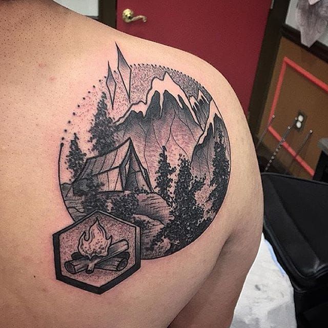 Go Outdoors With These Fun Camping Tattoos! • Tattoodo