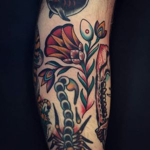 Traditional Flower Tattoo by Ivan A Soyars