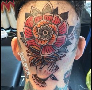 Traditional Flower Tattoo by Joel Madberg