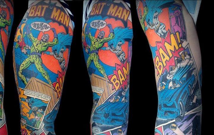20 Coolest Comic Book Inspired Tattoos  Tattoodo