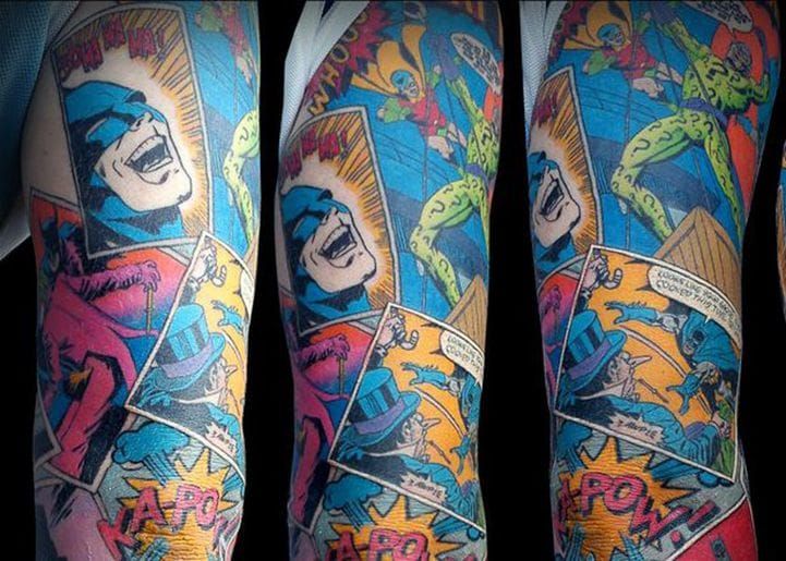 Pin on Comic Book Tattoos for Men