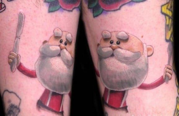 7. "Neo-Traditional Santa Claus Tattoo" - wide 9