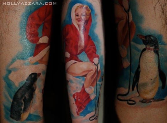 1. "Realistic Santa Claus Tattoo" - wide 1
