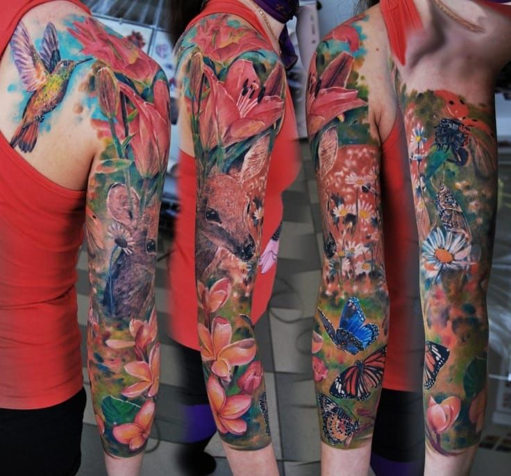 Stunning nature scene; full sleeve realism by Timur Lysenko
