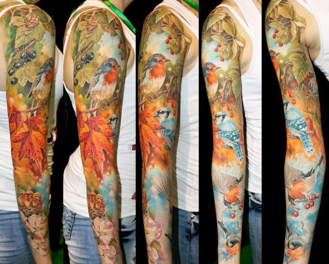 Beautiful nature scene; full sleeve realism by Alexander Pashkov