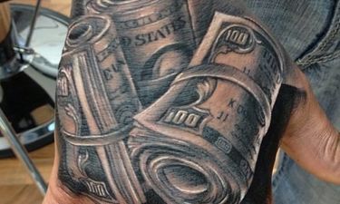 money symbol tattoos for men
