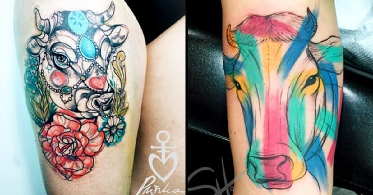 10 Offbeat Cow Tattoos • Tattoodo