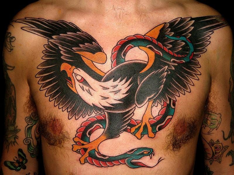Buy Eagle Snake Tattoo Online In India  Etsy India