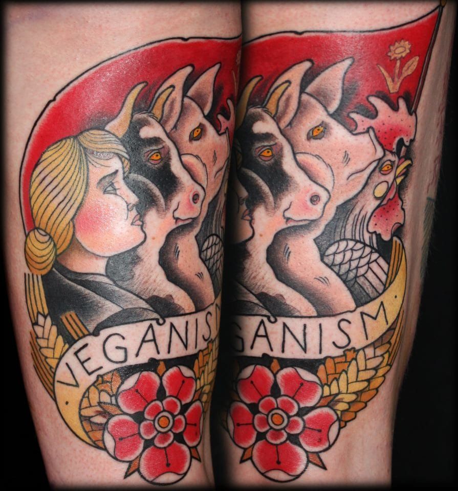 Happy Saturday Cute lil farm animals tattoo by 