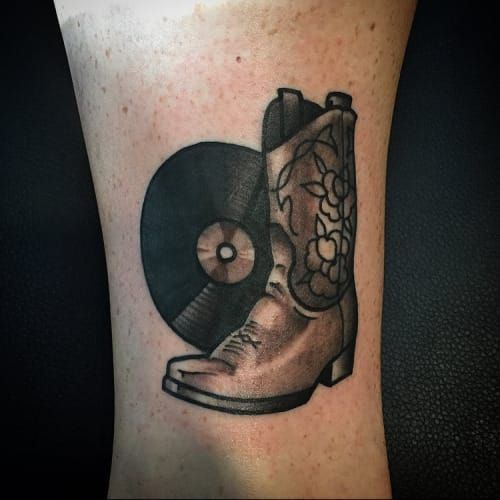 41 Best Cowboy Boot Tattoos
