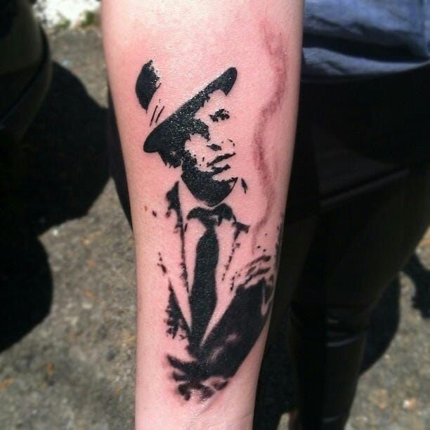 Frank Sinatra Tattoo Design Idea  OhMyTat