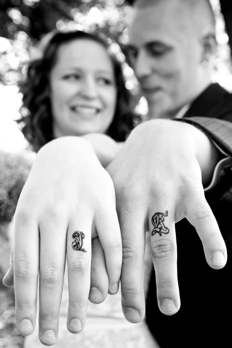 50 Matching Wedding Ring Tattoos For Couples 2023