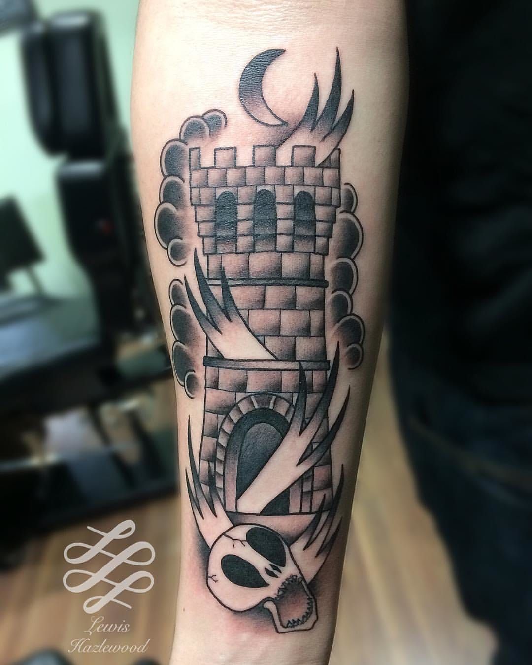 Burning house tattoo by tattooist yeahdope inked on the right ankle   Tattoos Home tattoo Cool forearm tattoos
