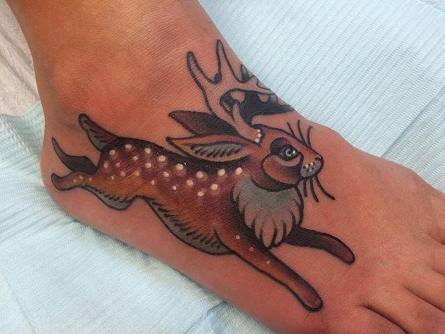 marcel on Twitter jackalope tattoo done in Amsterdam tattoo tattoos  httpstco1C34VF4SOF  Twitter