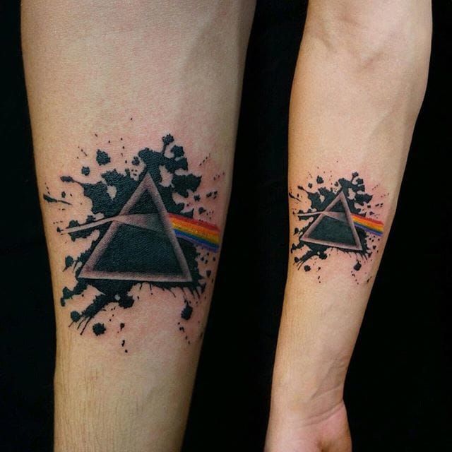 25 Pink Floyd Tattoos That Got Us Seeing The Dark Side Of The Moon   Tattoodo