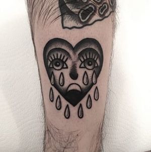 10 Timeless Crying Heart Tattoos Tattoodo