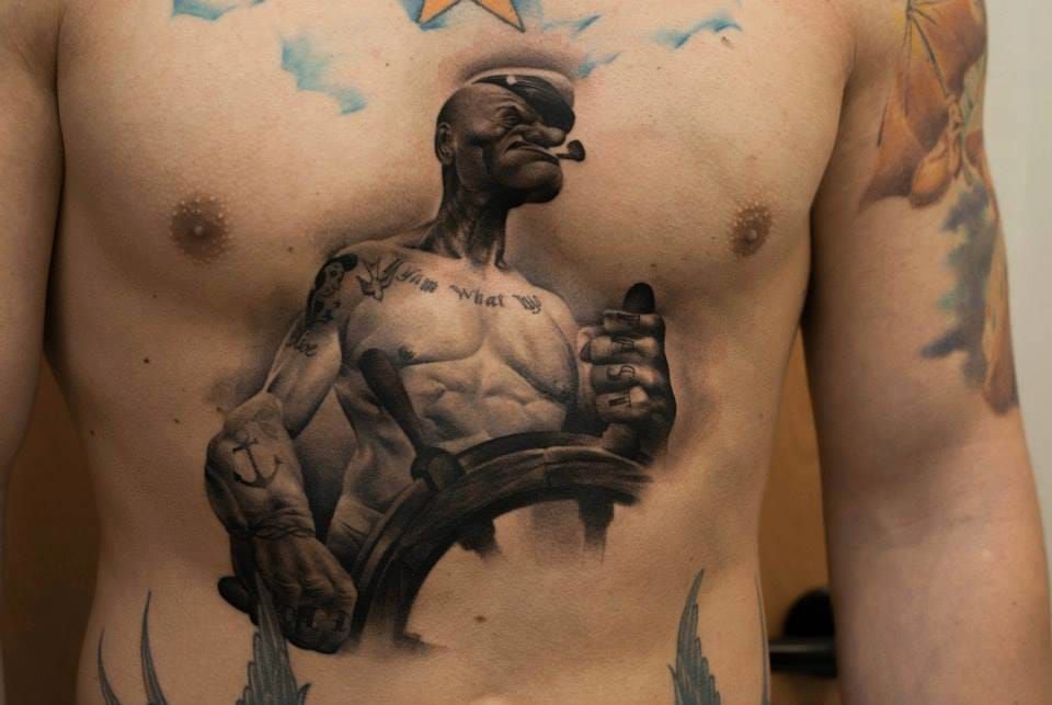 Badass tattoo by Denis Sivak...