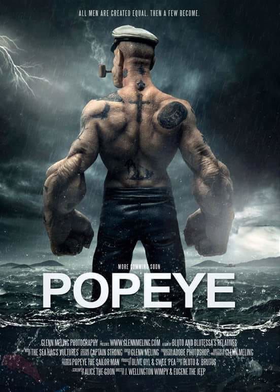 How much do you like this badass tattooed Popeye??? (fan art)