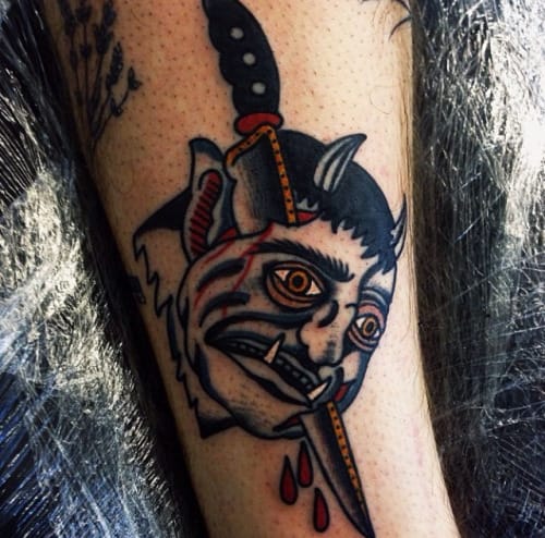Demon Tattoo by Rich Hadley