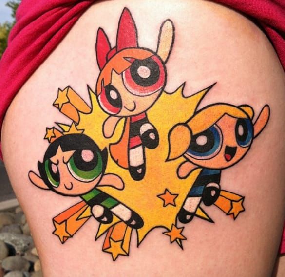 Pretty Grotesque Tattoos  Powerpuff girl buttercup  Thankies steph  