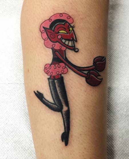 HIM, the devilish baddie, tattoo by Robert Cabello.