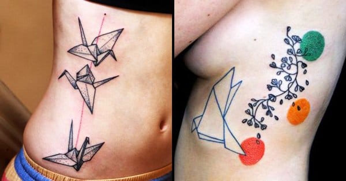 50 Poetic Origami Tattoos • Tattoodo
