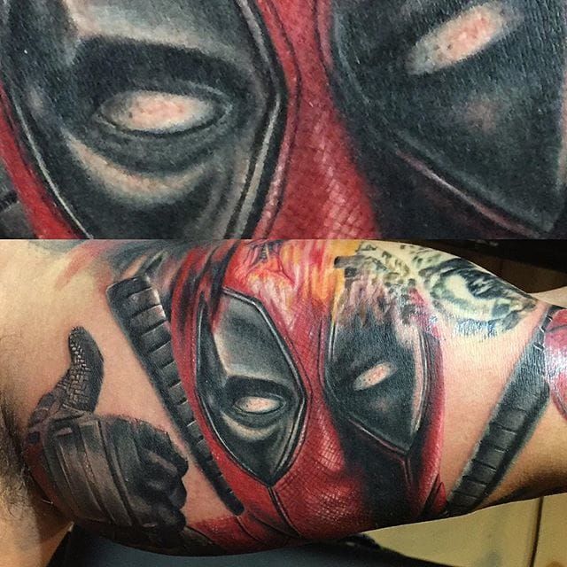 30 Devastatingly Dashing Deadpool Tattoos • Tattoodo