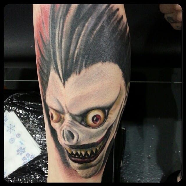 Light Yagami Tattoo I had done today  How yall feeling about it   rdeathnote