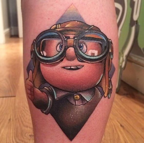 Carl and Ellie from the movie Up Tattoo  Carl and Ellie from the Disney  Movie Up By Jesus wwwwyldesydestattoocom tattoo tattoos disney  disneytattoo uptattoo upmovie upmovietattoo  By Wylde Sydes Tattoo