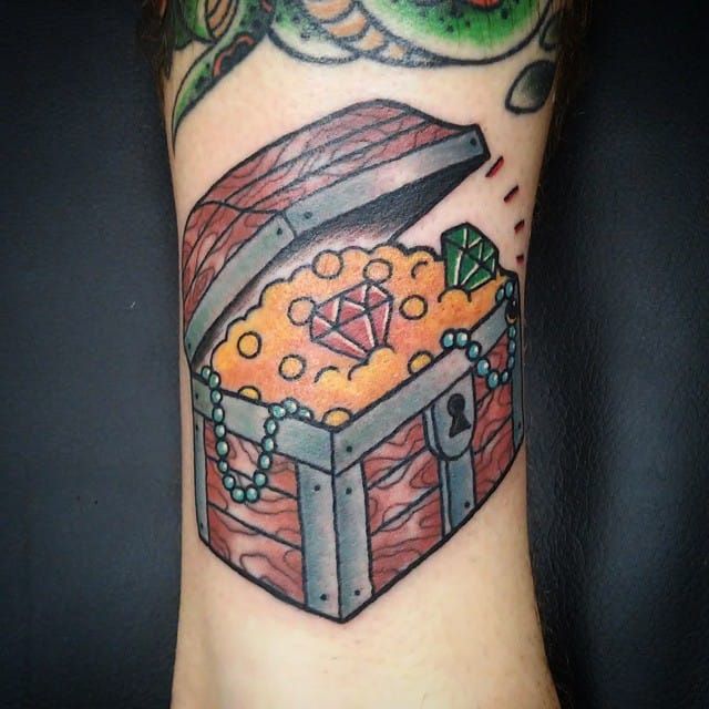 Pirate ship chest piece   Hermosa Ink Collective  Facebook