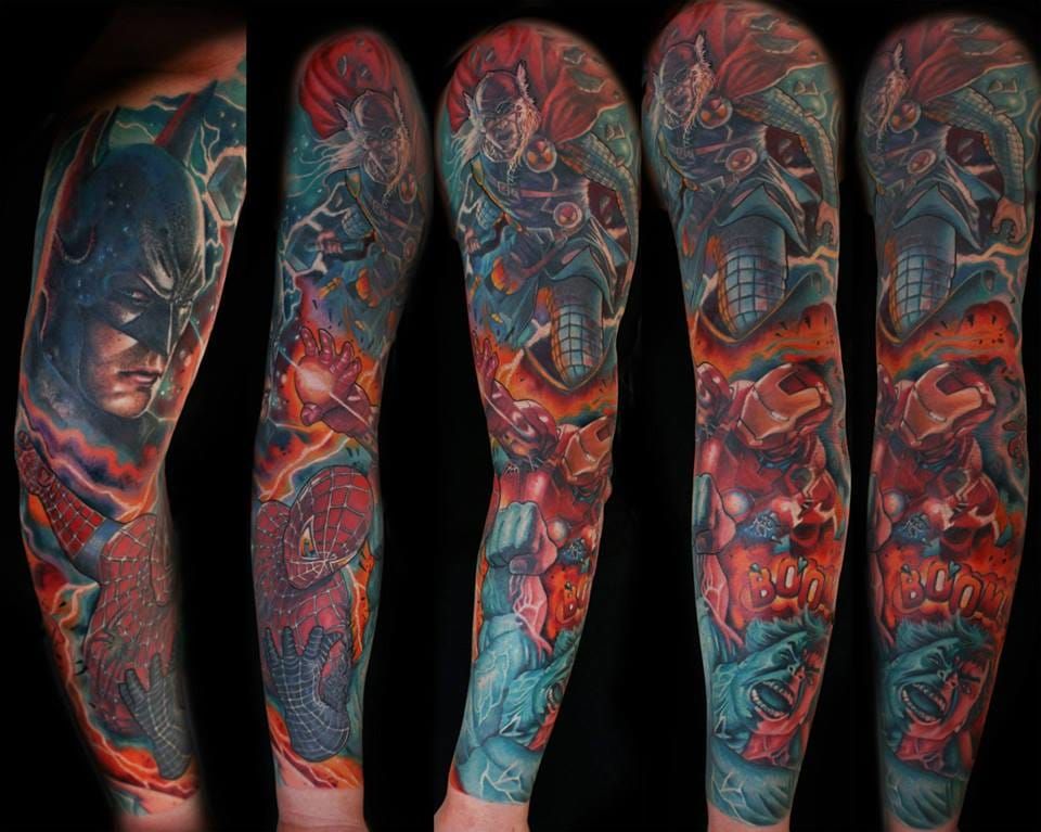 geek tattoo sleeve