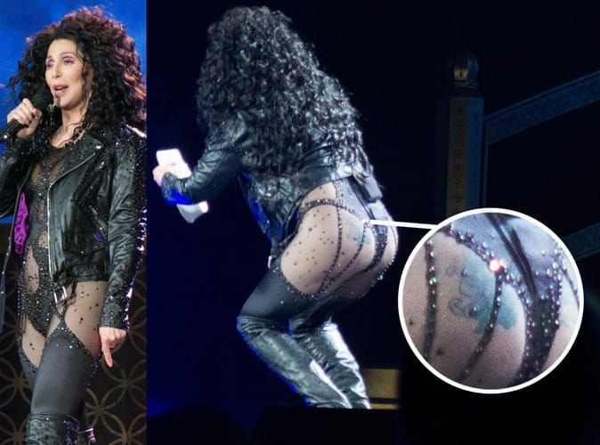 Cher back tattoo