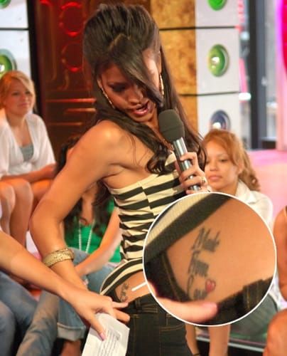 The singer Cassie Ventura flashed her "Made From Love" live on a tv show! via getty images