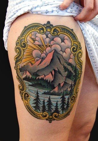 Landscapes Tattoo Art  April Lauren Ink  Colorado Springs CO