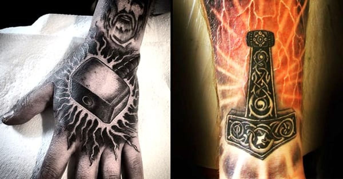 12 Mighty Mjolnir Tattoos • Tattoodo 12 Mighty Mjolnir Tattoos • Tattoodo