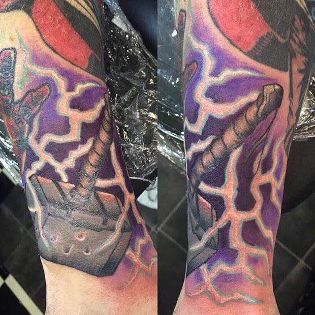 Mjolnir Tattoo by Harry James Goodwin