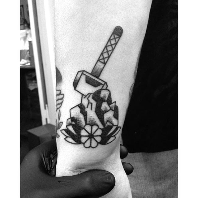Mjolnir Tattoo by Blame Max Tattoo