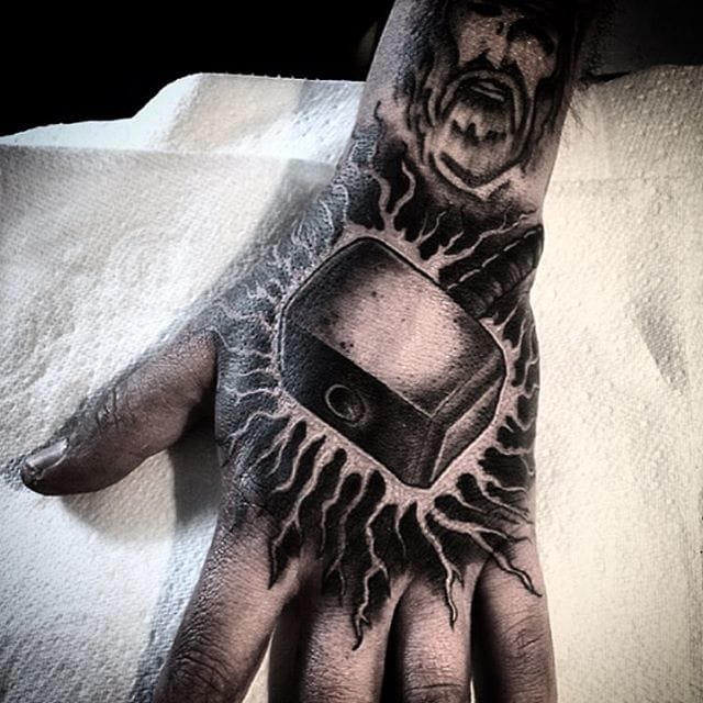Mjolnir Tattoo by Dane Burton